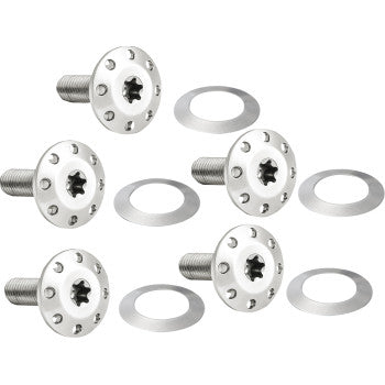 Arlen Ness Holeshot Front Floating Brake Rotor Bolt Kit (Polished 5 Pack)