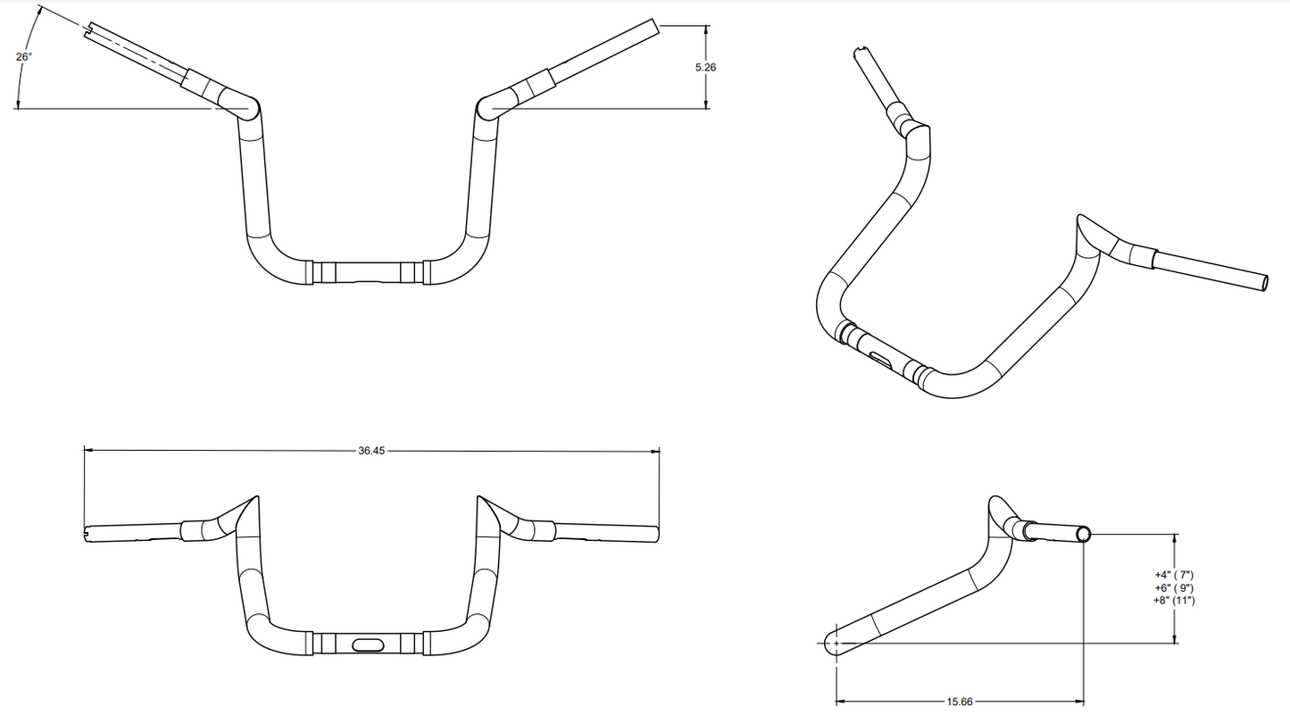 TAB Indian Folsom Prison Series Handlebars