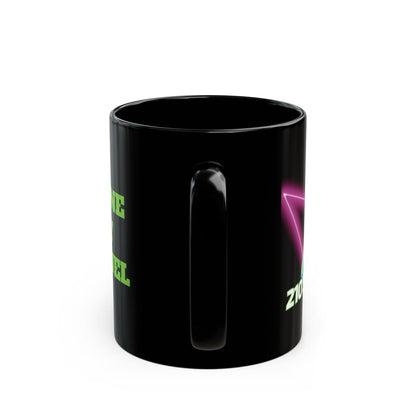 Caffeine Is My Race Fuel Black Mug